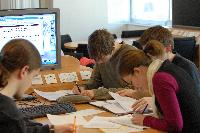 Photographs of a Mathematics Tutorial in Appleton Tower, on the 23rd of October, 2007. The tutorial was supervised by several PhD students, including Ms Antonella D’Avanzo and Ms Elena Méndez Escobar.