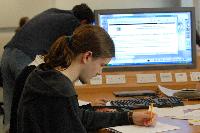 Photographs of a Mathematics Tutorial in Appleton Tower, on the 23rd of October, 2007. The tutorial was supervised by several PhD students, including Ms Antonella D’Avanzo and Ms Elena Méndez Escobar.