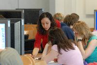 Photographs of a Mathematics Tutorial in Appleton Tower, on the 23rd of October, 2007. The tutorial was supervised by several PhD students, including Ms Antonella D’Avanzo and Ms Elena Méndez Escobar.