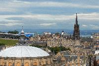 Views from Appleton Tower. Included are The Edinburgh Tattoo Stadium, McEwan Hall, Edinburgh Castle, St Giles' Cathedral, the Firth of Forth, George Square, the Spiegel Gardens, the Udderbelly, the Dugald Stewart building, the Central Mosque & Islamic Centre, Old College, Calton Hill, the National Museum of Scotland, Arthur's Seat, the Scottish Parlament, the Hub and Potterow. These pictures were taken on the 30th of August 2007 for Dr Patricia Erskine, Development Officer for Public Engagement in Science, University of Edinburgh.