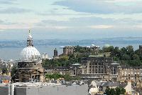 Views from Appleton Tower. Included are The Edinburgh Tattoo Stadium, McEwan Hall, Edinburgh Castle, St Giles' Cathedral, the Firth of Forth, George Square, the Spiegel Gardens, the Udderbelly, the Dugald Stewart building, the Central Mosque & Islamic Centre, Old College, Calton Hill, the National Museum of Scotland, Arthur's Seat, the Scottish Parlament, the Hub and Potterow. These pictures were taken on the 30th of August 2007 for Dr Patricia Erskine, Development Officer for Public Engagement in Science, University of Edinburgh.