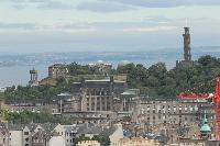 Views from Appleton Tower. Included are The Edinburgh Tattoo Stadium, McEwan Hall, Edinburgh Castle, St Giles' Cathedral, the Firth of Forth, George Square, the Spiegel Gardens, the Udderbelly, the Dugald Stewart building, the Central Mosque & Islamic Centre, Old College, Calton Hill, the National Museum of Scotland, Arthur's Seat, the Scottish Parlament, the Hub and Potterow. These pictures were taken on the 30th of August 2007 for Dr Patricia Erskine, Development Officer for Public Engagement in Science, University of Edinburgh.
