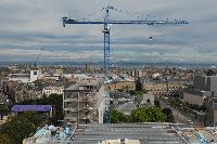 Views from Appleton Tower. Included are The Edinburgh Tattoo Stadium, McEwan Hall, Edinburgh Castle, St Giles' Cathedral, the Firth of Forth, George Square, the Spiegel Gardens, the Udderbelly, the Dugald Stewart building, the Central Mosque & Islamic Centre, Old College, Calton Hill, the National Museum of Scotland, Arthur's Seat, the Scottish Parlament, the Hub and Potterow. These pictures were taken on the 30th of August 2007 for Dr Patricia Erskine, Development Officer for Public Engagement in Science, University of Edinburgh.