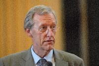 Photographs of people at an unknown event in the Playfair Library, Old College, in 2007. Mr Bruno Widrig, Consul General of Switzerland, Dr Catherine Smith-Mason, Author, and possibly Mr Adam Little, were amongst the guests.