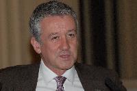 Photographs of people at an unknown event in the Playfair Library, Old College, in 2007. Mr Bruno Widrig, Consul General of Switzerland, Dr Catherine Smith-Mason, Author, and possibly Mr Adam Little, were amongst the guests.