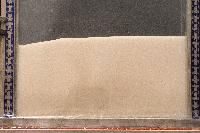 Photographs of liquid fluidization of 165 micron glass particles in a rectangular bed. Experiment performed by Dr Vladimir Zivkovic. A paper was later published entitled "Granular temperature in a liquid fluidized bed as revealed by diffusing wave spectroscopy" (V. Zivkovic, M.J. Biggs , D. Glass, P. Pagliai, A. Buts) in 2008.