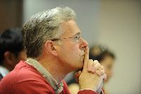 Photographs of people at an unknown event at the e-Science Centre, 3rd November 2009. Professor Austin Tate, Dr Stephen Potter and Dr Visalakshmi Suresh are amongst the people present.