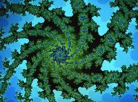 A computer generated fractal image.  9 images.