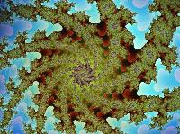 A computer generated fractal image.  9 images.