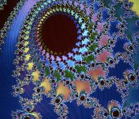 A computer generated fractal image.