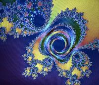 A computer generated fractal image.