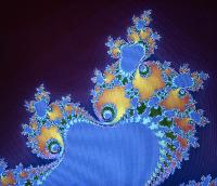 A computer generated fractal image.