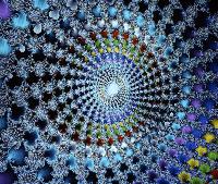 A computer generated fractal image.