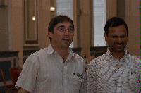 Photographs of the ScicomP 11 lectures (in the e-Science centre) and reception (in the Assembly Halls Ballroom), May 31 to June 3, 2005, Edinburgh. Amongst the people present are Professor Victor Gergel, Ms Susan Cross, Dr Roch Archambault, Dr Manish Gupta, Mr Sigismondo Boschi, Dr Alan Gray, Dr Nicholas Cardo, Professor Gyan Bhanot, Mr Brian Dobbins, Dr Tom Bettge, Ms Jane Chilton, Dr Juliana Rew, Dr Eric Tittley, Dr Jakob Pichlmeier, Dr Kenton J D'Mellow and Mr Barry Bolding.