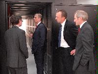 His Royal Highness The Duke of York, in his role as Special Representative for International Trade and Investment, visited HECToR and the University of Edinburgh's Advanced Computing Facility on 14th November 2007. A presentation was made to the Duke of York to explain the science that will be possible by HECToR and the technology transfer opportunities that the service will open up. Present were HRH The Duke of York, Professor Arthur Trew, Professor Richard Kenway and other EPCC staff.
