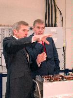 His Royal Highness The Duke of York, in his role as Special Representative for International Trade and Investment, visited HECToR and the University of Edinburgh's Advanced Computing Facility on 14th November 2007. A presentation was made to the Duke of York to explain the science that will be possible by HECToR and the technology transfer opportunities that the service will open up. Present were HRH The Duke of York, Professor Arthur Trew, Professor Richard Kenway and other EPCC staff.