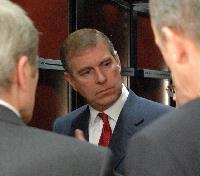 His Royal Highness The Duke of York, in his role as Special Representative for International Trade and Investment, visited HECToR and the University of Edinburgh's Advanced Computing Facility on 14th November 2007. A presentation was made to the Duke of York to explain the science that will be possible by HECToR and the technology transfer opportunities that the service will open up. Present were HRH The Duke of York, Professor Arthur Trew, Professor Richard Kenway and other EPCC staff.