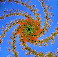 A computer generated fractal image.