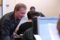 Photographs of a Mathematics Student Laboratory. Supervisers included Mr Thomas Koppe, PhD student, and Toby Bailey, Reader at the School of Mathematics. Photographs taken on the 31st of October 2007.