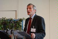Photographs of an EPCC event on the HECToR supercomputer at Our Dynamic Earth, Edinburgh. Professor Arthur Trew, Professor Edward Seidel, Professor Victor Alessandrini, Dr Thomas Eickermann, Dr. Hermann Lederer, Mr Paolo Malfetti, Ms Ulla Thiel and Dr Mark Parsons are amongst the people present.