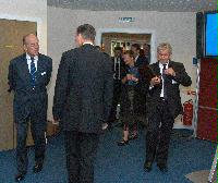 The new Advanced Computing Facility (ACF) is opened by His Royal Highness Prince Philip, the Duke of Edinburgh in his role as Chancellor of the University of Edinburgh, on the 1st July 2005. Present were Professor Arthur Trew, Professor Richard Kenway, Professor Timothy O'Shea, Dr Peter Boyle, Professor Igor Goryanin, Mrs Linda Dewar and other unknown staff of the University of Edinburgh.