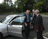 The new Advanced Computing Facility (ACF) is opened by His Royal Highness Prince Philip, the Duke of Edinburgh in his role as Chancellor of the University of Edinburgh, on the 1st July 2005. Present were Professor Arthur Trew, Professor Richard Kenway, Professor Timothy O'Shea, Dr Peter Boyle, Professor Igor Goryanin, Mrs Linda Dewar and other unknown staff of the University of Edinburgh.