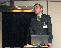 The new Advanced Computing Facility (ACF) is opened by His Royal Highness Prince Philip, the Duke of Edinburgh in his role as Chancellor of the University of Edinburgh, on the 1st July 2005. Present were Professor Arthur Trew, Professor Richard Kenway, Professor Timothy O'Shea, Dr Peter Boyle, Professor Igor Goryanin, Mrs Linda Dewar and other unknown staff of the University of Edinburgh.