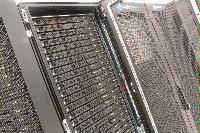 Photographs of a ClusterVision computing system.