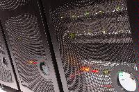 A set of photographs of the HECToR supercomputer taken on the 13th August 2007.