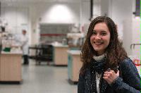 Photographs of Ciorsdaidh Watt, likely a chemistry student at the University of Edinburgh.