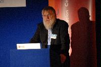 A set of images from the International Digital Curation Conference in Edinburgh in December 2008.  The location of the conference was the Digital Curation Centre and Our Dynamic Earth.  Contains Malcolm Atkinson, Director of the e-Science Institute; John Wilbanks of Creative Commons; Cameron Neylon of the STFC, Chris Rusbridge; Director of the Digital Curation Centre and Peter Clarke.