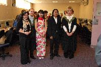 EPCC held a sherry reception for the 2005/06 graduates of the MSc in High Performance Computing on the 28th November 2006. One of the graduates Zhaoyang Dong gave a recital on the pipa (Chinese lute). The graduands of 05/06 were Lee-Shawn Chin, Martin Chorley, Brian Dobbins, Zhaoyang Dong, Xu Guo, Heike Jagode, Heather Kelly, George Kyriacou, Xiaochi Ma, Erik McClements, Geraldine McKenna, Dmitri Mehhovits, Derek Murray, Radoslaw Ostrowski, Aristides Papadopoulos, Parag Patel, Michal Piotrowski, Howard Price, Steven Rose, Christos Soulios and Yuan Wan.