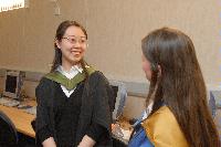EPCC held a sherry reception for the 2005/06 graduates of the MSc in High Performance Computing on the 28th November 2006. One of the graduates Zhaoyang Dong gave a recital on the pipa (Chinese lute). The graduands of 05/06 were Lee-Shawn Chin, Martin Chorley, Brian Dobbins, Zhaoyang Dong, Xu Guo, Heike Jagode, Heather Kelly, George Kyriacou, Xiaochi Ma, Erik McClements, Geraldine McKenna, Dmitri Mehhovits, Derek Murray, Radoslaw Ostrowski, Aristides Papadopoulos, Parag Patel, Michal Piotrowski, Howard Price, Steven Rose, Christos Soulios and Yuan Wan.