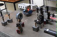 A set of optics and acoustics equipment used by Paul Scullion in March of 2007.