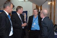 A set of images from LHC related event that took place at Holyrood, the Scottish Parliament on the 10th September 2008.  Contains Professors Franz Muheim, Richard Kenway and Steve Playfer; Drs. Alex Murphy, Arjun Berera and Stephen Eisenhardt; and Robin Harper MSP.