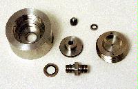 Image of an unknown metal device created in the Physics workshop.
