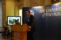 A set of photographs of a presentation given by Professors Arthur Trew and Richard Kenway on the EPCC and HECToR.  The talk was given in the Playfair library.