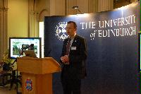 A set of photographs of a presentation given by Professors Arthur Trew and Richard Kenway on the EPCC and HECToR.  The talk was given in the Playfair library.