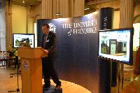 A set of photographs of a presentation given by Professors Arthur Trew and Richard Kenway on the EPCC and HECToR.  The talk was given in the Playfair library.