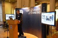 A set of photographs of a presentation given by Professors Arthur Trew and Richard Kenway on the EPCC and HECToR.  The talk was given in the Playfair library.