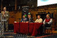 A set of images from the XX (20th) Planetary Congress Association of Space Explorers, 17-21 September 2007.  Contains: Cosmonaut Palev Vinogradov; Professor Andy Lawrence; Alexander Alexandrov; Jake Garn; John Grace; Patricia Erskine; Linda Gardner and Jim Voss.  Locations are in Old College and include Talbot Rice art gallery and Playfair library.