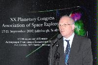 A set of images from the XX (20th) Planetary Congress Association of Space Explorers, 17-21 September 2007.  Contains: Cosmonaut Palev Vinogradov; Professor Andy Lawrence; Alexander Alexandrov; Jake Garn; John Grace; Patricia Erskine; Linda Gardner and Jim Voss.  Locations are in Old College and include Talbot Rice art gallery and Playfair library.
