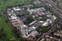 Aerial Photos of Edinburgh. Photos of King's Buildings, Old College, Edinburgh Castle, Waverley Station, Ross Band Stand and the Advanced Computing Facility. Photographs taken in May 2008.