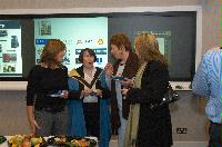 Photographs of the EPCC MSc Graduate Reception, unknown date. Professor Arthur Trew, Dr David Henty, Dr Fiona Reid, Dr Judy Hardy, Dr Mark Bull, Dr Alan Simpson, Dr Kenton D'Mellow, Dr Chris Johnson and Dr Lorna Smith are amongst the people present.