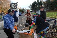 Photographs of the King's Buildings Children in Need Appeal. Unknown members of staff and their families dressed up as pirates on the 14th of November 2008 and walked around King's Buildings raising money.