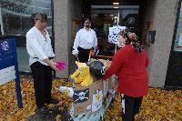 Photographs of the King's Buildings Children in Need Appeal. Unknown members of staff and their families dressed up as pirates on the 14th of November 2008 and walked around King's Buildings raising money.