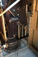 Photographs of a Raman Spectroscope, including the sample area, the lead screw area and a Rapidsyn stepper motor.