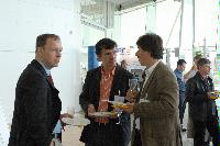 Photographs of the reception for the Distributed European Infrastructure for Supercomputing Applications (DEISA) Symposium, at Our Dynamic Earth, in April 2008. Amongst the people present are Dr. Orlando Richards, Mr Eoin McHugh, Mrs Alison Kennedy, Professor Avery Meiksin, Dr George Beckett, Dr Mark Parsons, Ms Ulla Thiel, Dr. Victor Alessandrini, Dr Sergi Girona and Professor Arthur Trew.