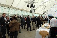 Photographs of the reception for the Distributed European Infrastructure for Supercomputing Applications (DEISA) Symposium, at Our Dynamic Earth, in April 2008. Amongst the people present are Dr. Orlando Richards, Mr Eoin McHugh, Mrs Alison Kennedy, Professor Avery Meiksin, Dr George Beckett, Dr Mark Parsons, Ms Ulla Thiel, Dr. Victor Alessandrini, Dr Sergi Girona and Professor Arthur Trew.