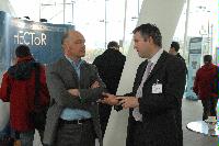 Photographs of the reception for the Distributed European Infrastructure for Supercomputing Applications (DEISA) Symposium, at Our Dynamic Earth, in April 2008. Amongst the people present are Dr. Orlando Richards, Mr Eoin McHugh, Mrs Alison Kennedy, Professor Avery Meiksin, Dr George Beckett, Dr Mark Parsons, Ms Ulla Thiel, Dr. Victor Alessandrini, Dr Sergi Girona and Professor Arthur Trew.